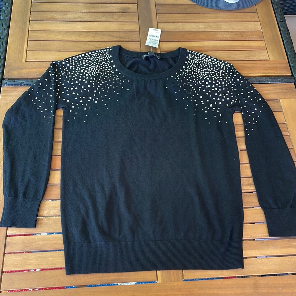 INC International concepts size medium black sweater